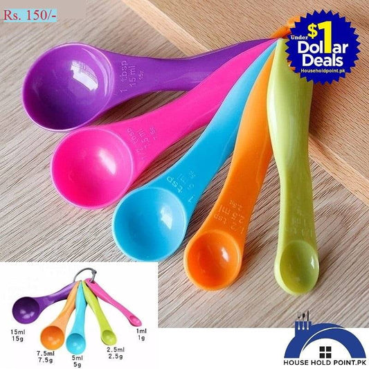 5Pcs Measuring Spoon Set Default Title