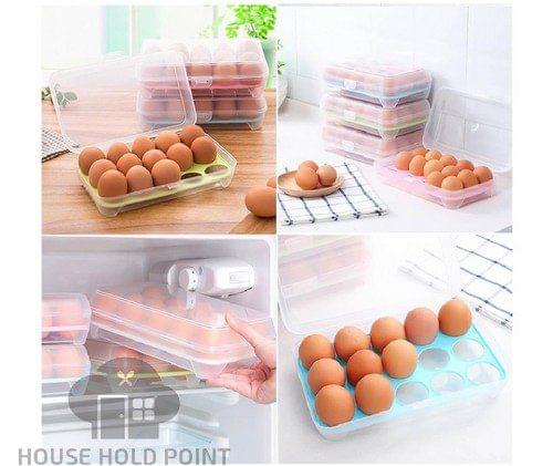 15 Grid Eggs Storage Box