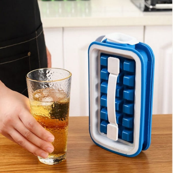 2 In 1 Folding Ice Cube Tray Bottle