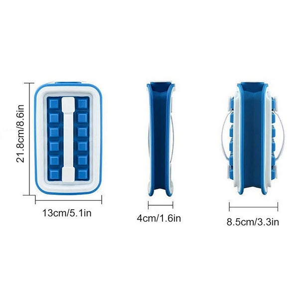 2 In 1 Folding Ice Cube Tray Bottle