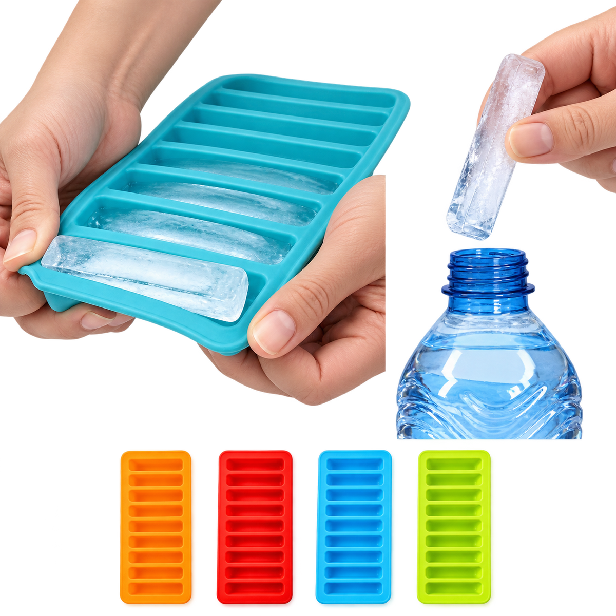 Soft Silicone Ice Stick Tray Pack Of 2 - House Hold Point