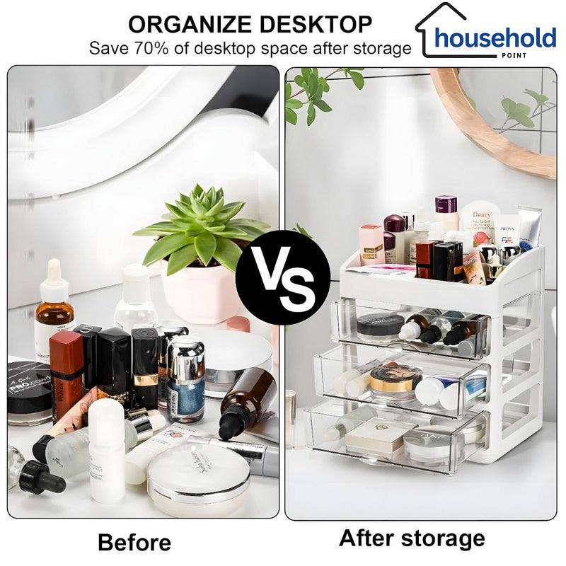3-Drawer Makeup Organizer