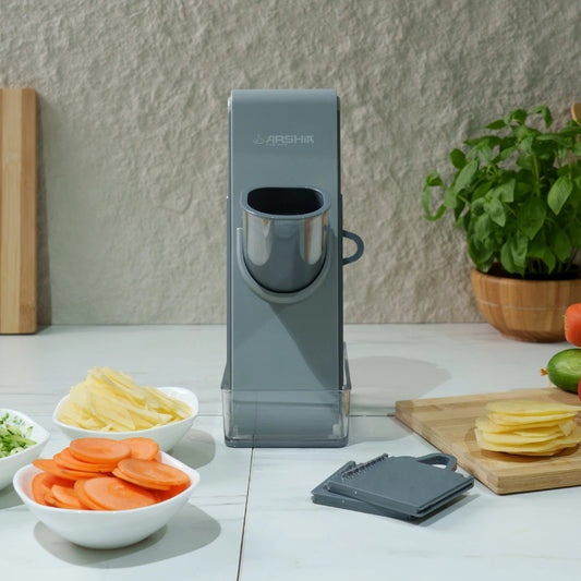 3-in-1 Vegetable Cutter & Chopper with Interchangeable Blades
