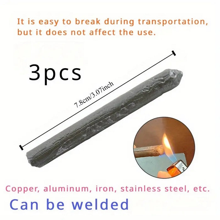 3PCS Low Temperature Easy Melt Welding Rods