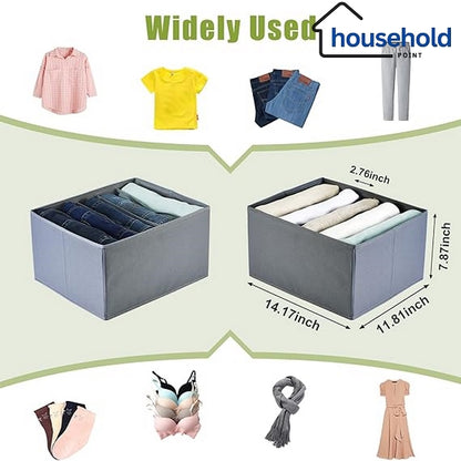 6 Parts Non-Woven clothes Organizer (Pack Of 3)