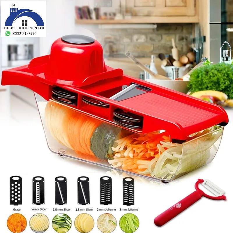 6 In 1 Mandolin Slicer Vegetable Cutter Default Title