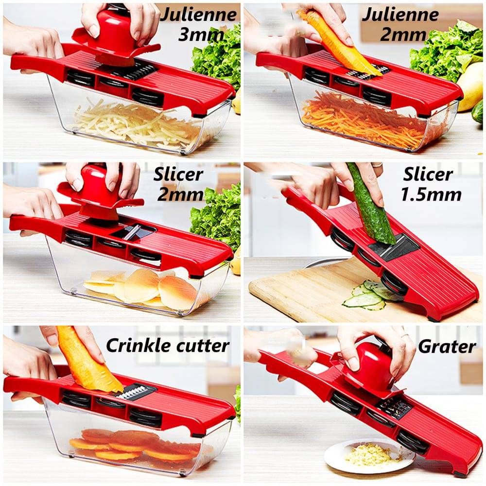 6 In 1 Mandolin Slicer Vegetable Cutter