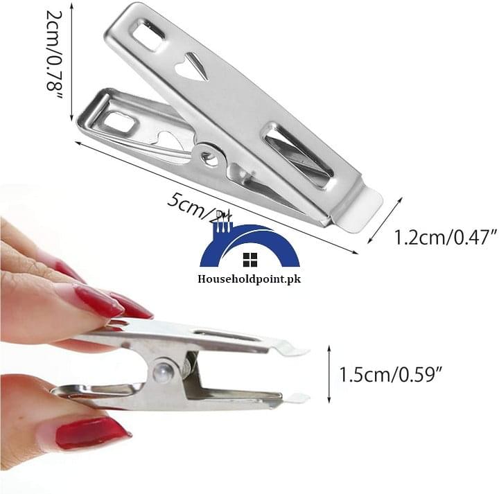 20pcs Cloth Clips Pack Metal