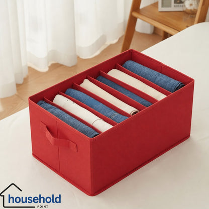 6 Parts Non-Woven clothes Organizer (Pack Of 3)