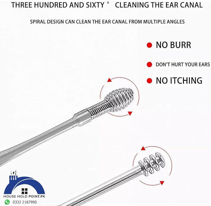 6 Pieces Ear Cleaning Tools (Pack Of 2)