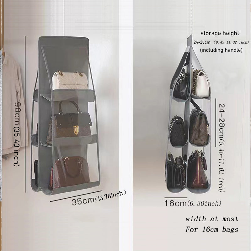 6 Pockets Hanging Purse Organizer