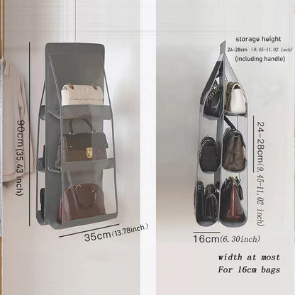 6 Pockets Hanging Purse Organizer