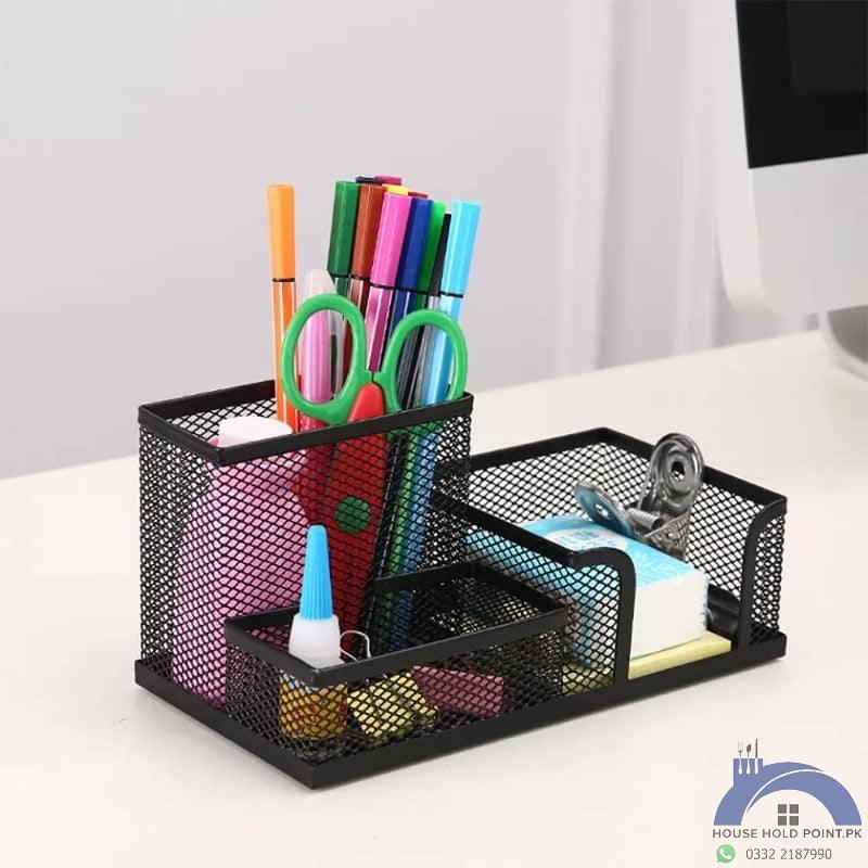 3 in 1 Metallic Stationery Holder Default Title