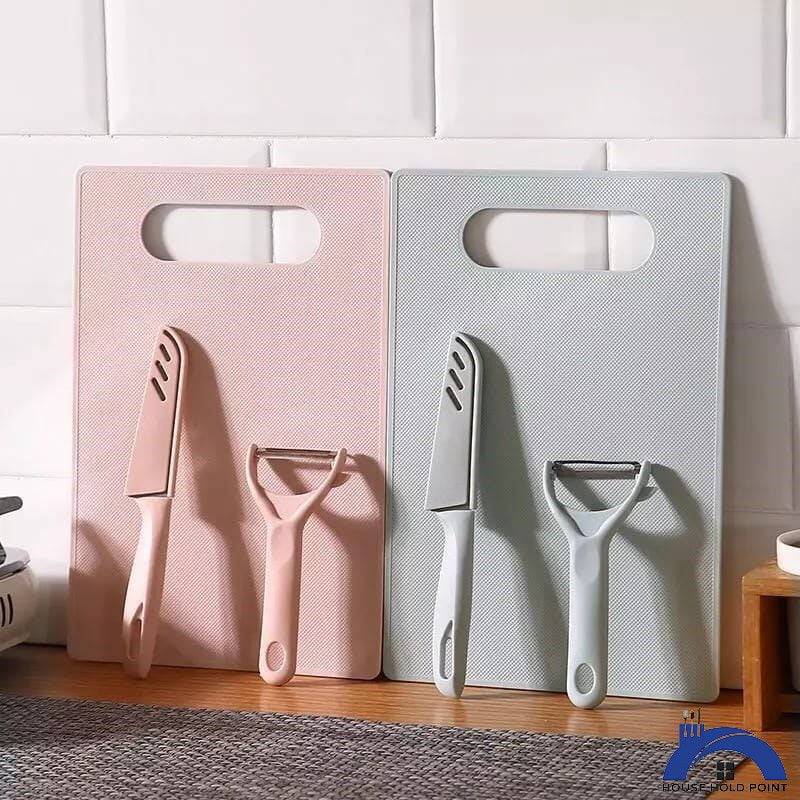 3 Pcs Knife/ Peeler & Chopping Board Set