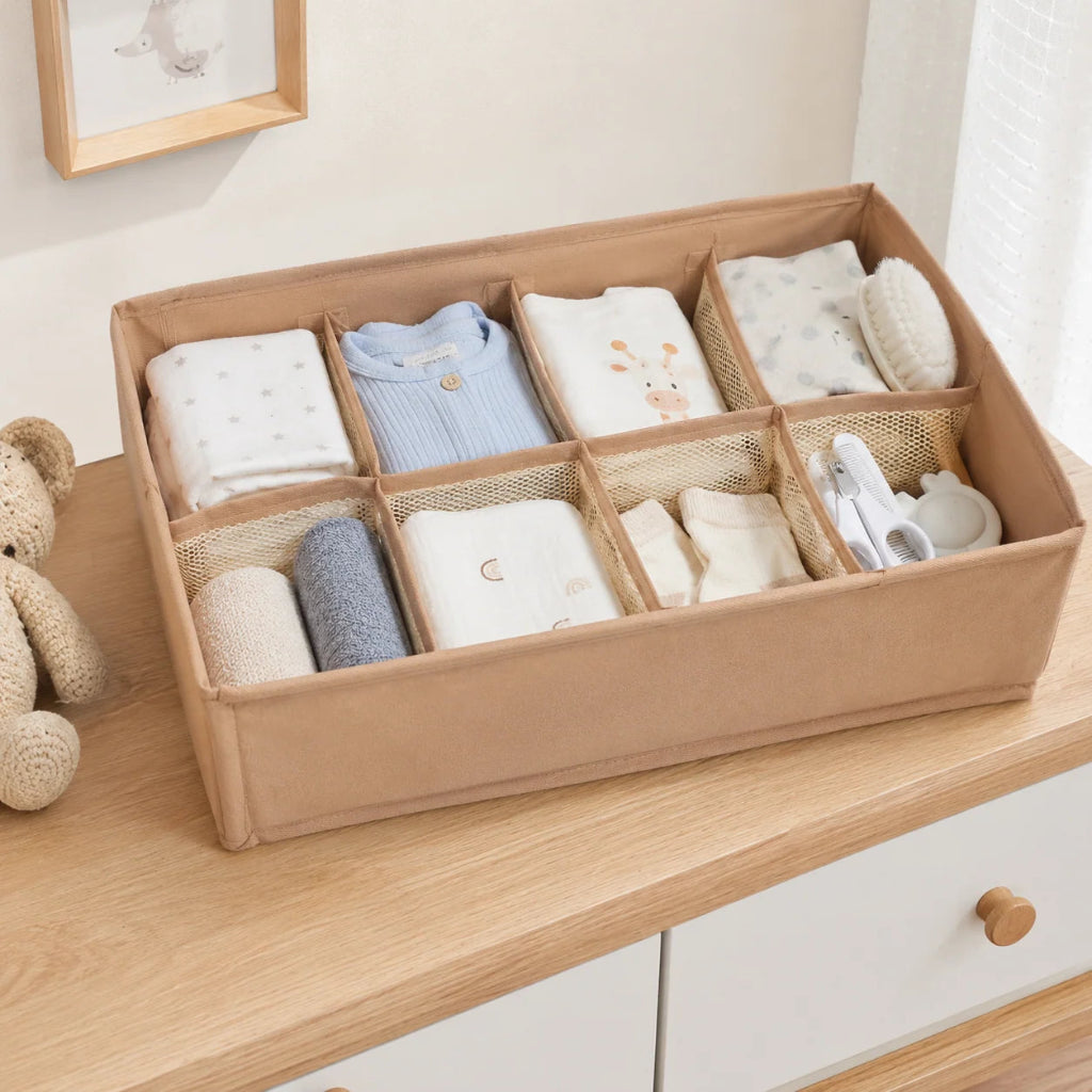 8-Grid Foldable Drawer & Accessories Organizer