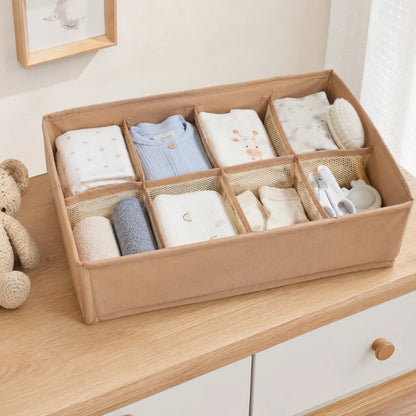 8-Grid Foldable Drawer & Accessories Organizer