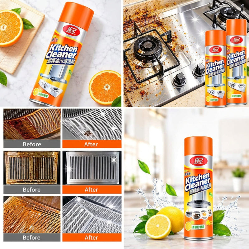 Kitchen Grease Cleaner Spray – Lemon Fresh, 260 ml