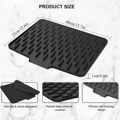 Silicone Anti Slip Kitchen Drain Mat