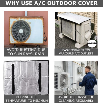 AC Out Door Unit Heat Insulation Dust Protector