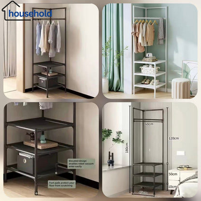 Attachable Corner Pole Rack
