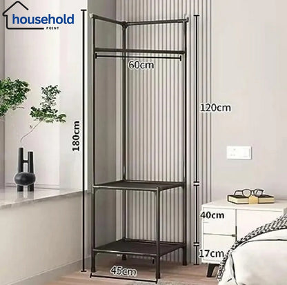 Attachable Corner Pole Rack