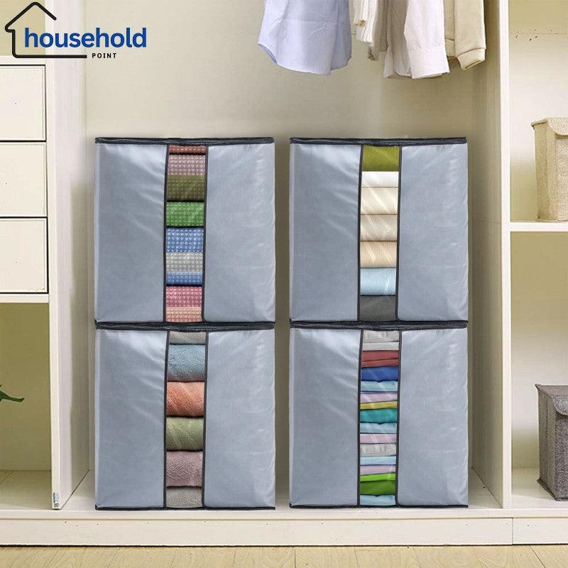 Heavy-duty Space Saving Grey Blanket Bags 120 GSM