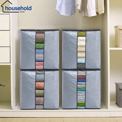 Heavy-duty Space Saving Grey Blanket Bags 120 GSM