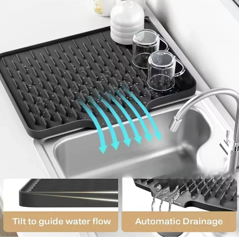 Silicone Anti Slip Kitchen Drain Mat
