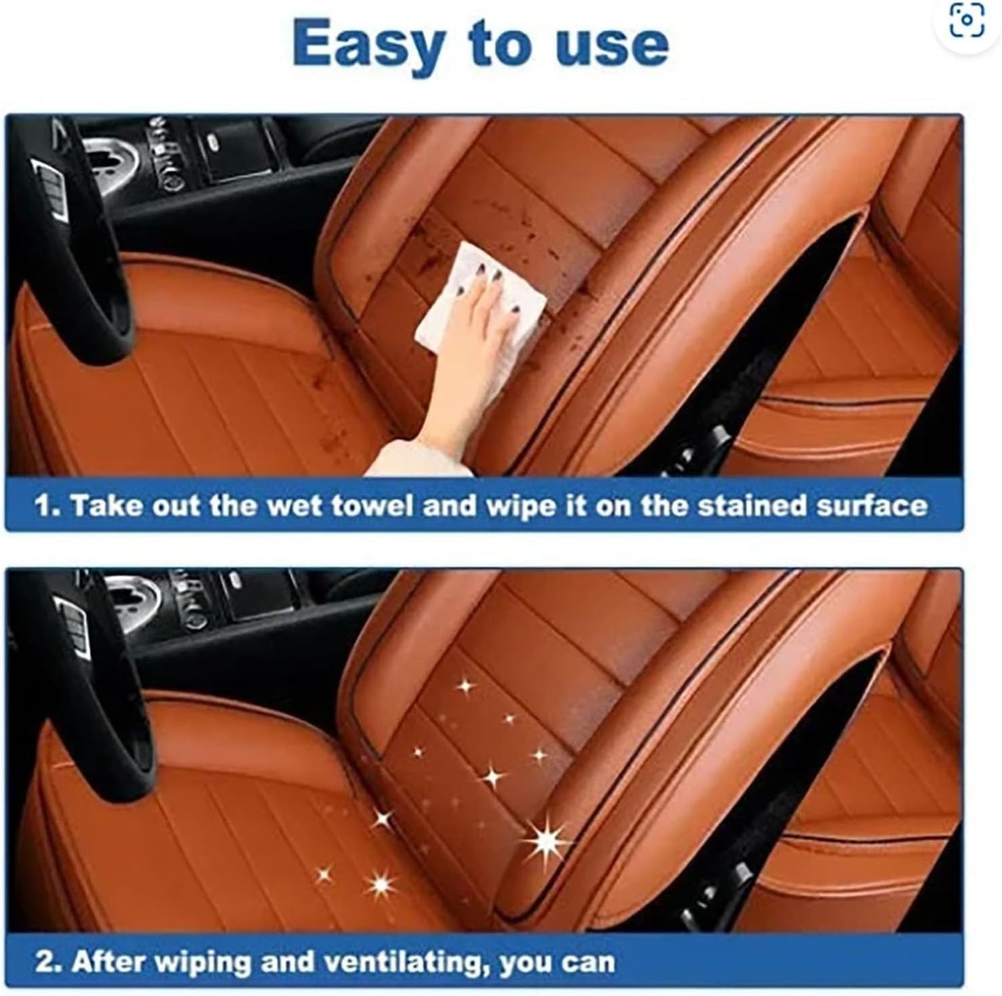 Car Cleaning Wipes (Pack Of 2)