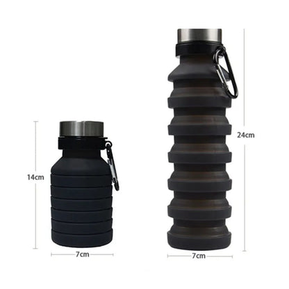 Collapsible Silicone Water Bottle 500 ML