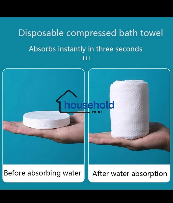 Compressed Large Bath Towel Pack of 2