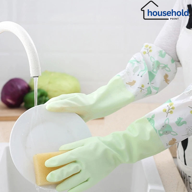 Long Dish Washing Gloves Pair