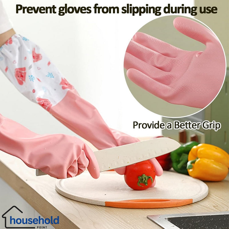 Long Dish Washing Gloves Pair