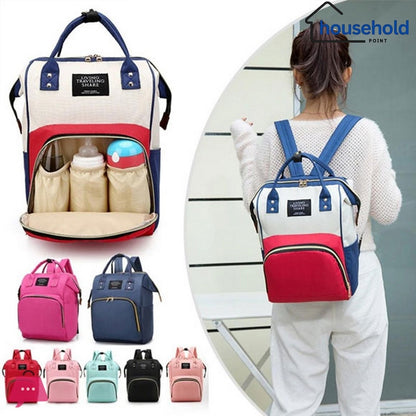 Expandable Mummy Diaper Backpack, Waterproof Baby Travel Bag