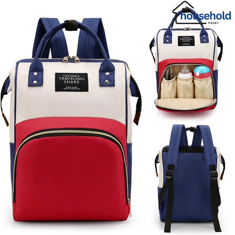 Expandable Mummy Diaper Backpack, Waterproof Baby Travel Bag