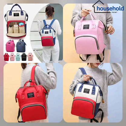 Expandable Mummy Diaper Backpack, Waterproof Baby Travel Bag