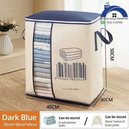 Extra-Large Multi-Use Storage Bag and Organizer for Clothes and Blankets One Piece