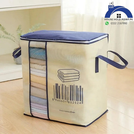 Extra-Large Multi-Use Storage Bag and Organizer for Clothes and Blankets