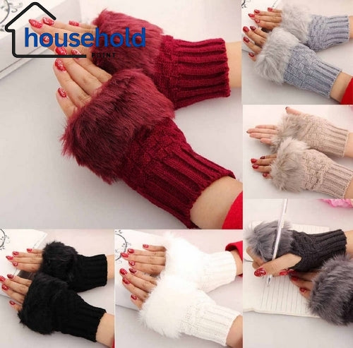 Women Fingerless Hand Warmer Pair