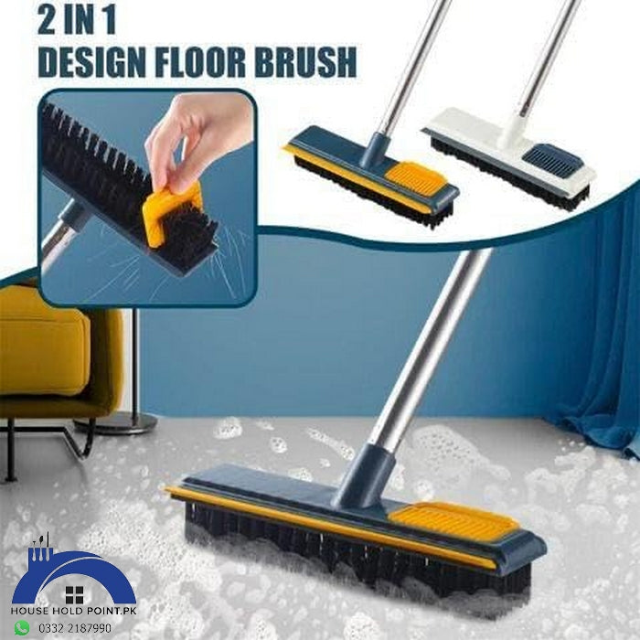 Floor Scrub Brush With Adjustable Long Handle