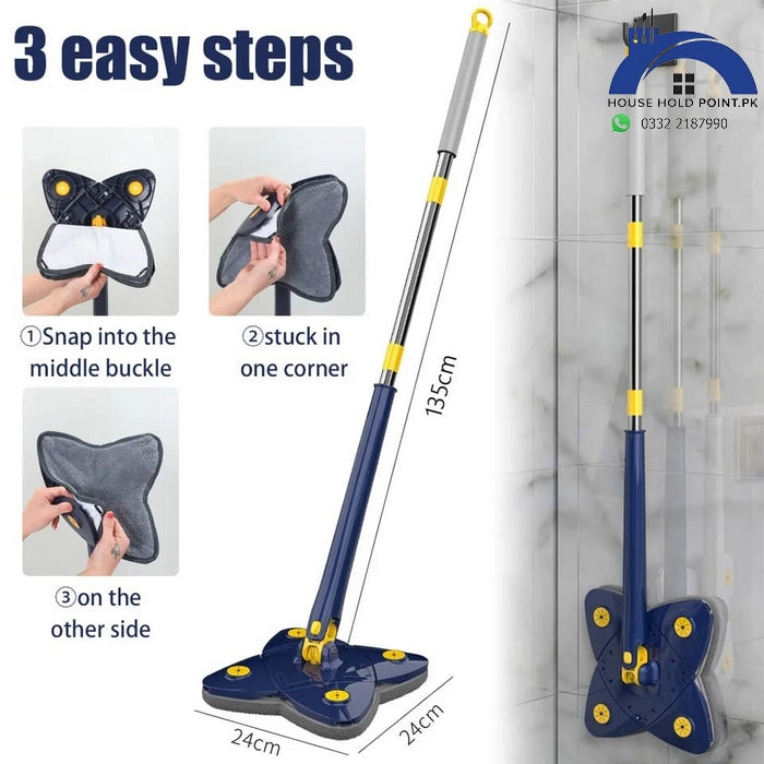 360 Rotatable Flower Shape Squeeze Mop