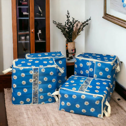 Jumbo Floral Non Woven Storage Bags 110 GSM