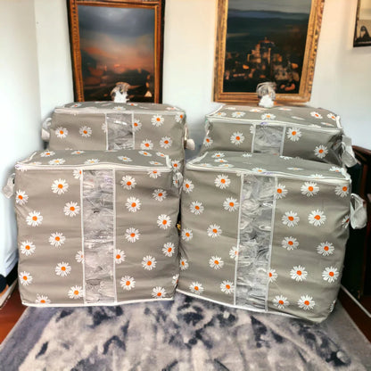 Jumbo Floral Non Woven Storage Bags 110 GSM