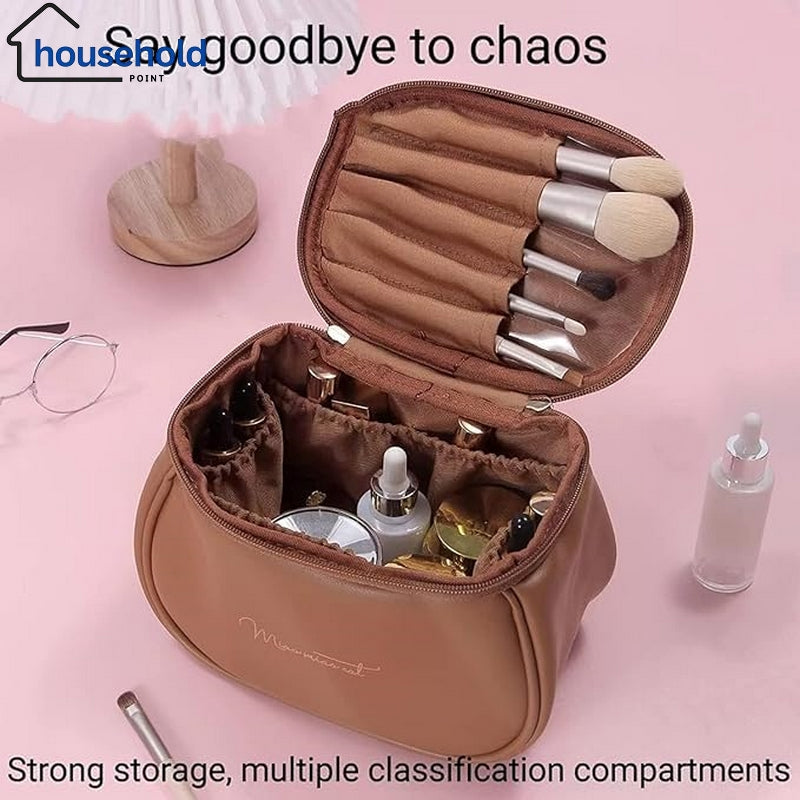 PU Leather Travel Cosmetic Pouch