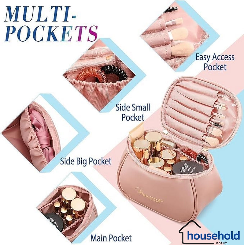 PU Leather Travel Cosmetic Pouch
