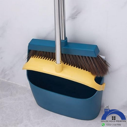 Long Handle Broom With Dustpan