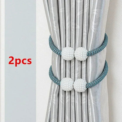 Luxury Pearl Magnetic Curtain Tie Back/Clips (Pair)
