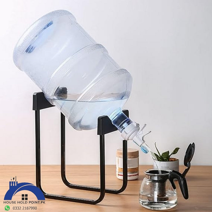 Metal Water Bottle Stand With Tap