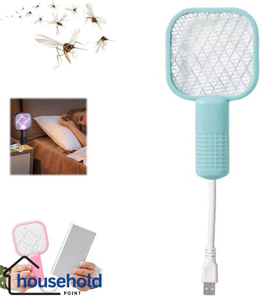 2 In 1 Mini Mosquito Killer Racquet Lamp