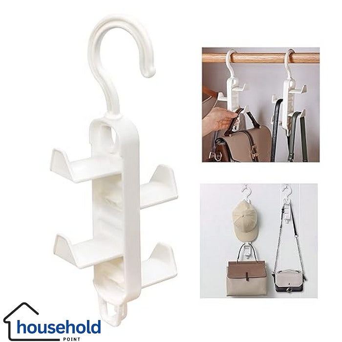 Set Of 4 Multi Functional Handbag Tie Belt Hanger